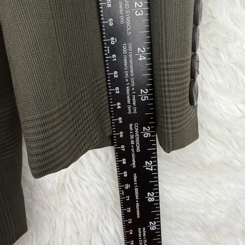 Chaps Ralph Lauren Mens Brown 100% Wool Glenn Check Blazer Sport‎ Coat Size 44R